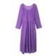 thumbnail image 5 of Vestido holgado de manga larga con bolsillos Vintage Plus Size Casual Boho Holiday Dress MABOTO Vestido de mujer, 5 of 7