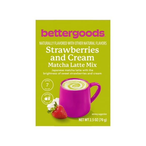 Bettergoods Strawberries And Cream Matcha Latte Drink Mix, 2.5oz