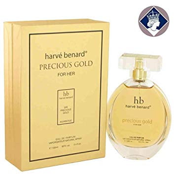 (3 Pack) Precious Gold Eau De Parfum Spray By Harve Benard 3.4 oz