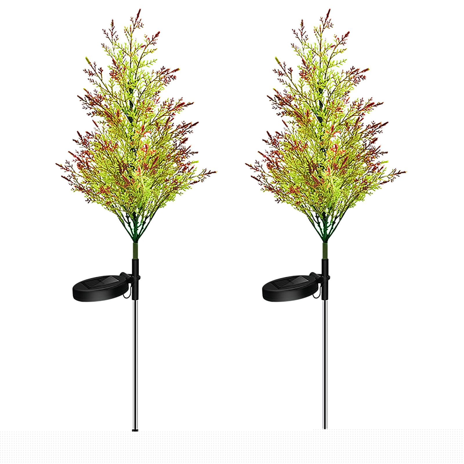 thumbnail image 2 of AZXY Solar Christmas Pathway Lights LED Lights Christmas Decorations Tree Lights Colorful 2Pcs Garden Lights Yard Stakes Walkway Lighting for Patio Lawn Landscape Decorations On Sale, 2 of 8