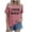 Pink, variant on HXWCHsWomen Essential Plain TeeWomen's Casual Crew Neck Letter Print T-Shirt Everyday Fashion top Comfortable Short Sleeve Tee XL Black