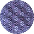 thumbnail image 1 of Ahgly Company Machine Washable Indoor Round Persian Blue Traditional Area Rugs, 8' Round, 1 of 4