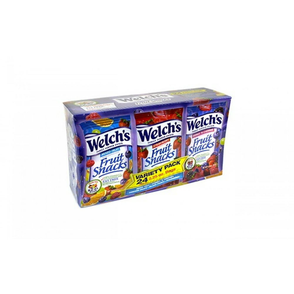 Welch's Fruit Snacks Variety Pack, 2.25 oz, 24 Count