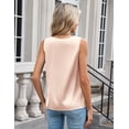 thumbnail image 4 of Zeagoo Tank Top Woman V Neck Dressy Casual Silk Satin Camisole 2025 Summer Sleeveless Outfits for Women, 4 of 7