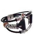 thumbnail image 1 of Fancy Bands (Pequeño, Mediano, Grande, XL) con cierre de acero inoxidable y piezas de bronce para mujer, correa de cuero de repuesto ajustable para Apple Watch de 38 mm (Series 1,2,3,4,5,6, SE),, 1 of 5