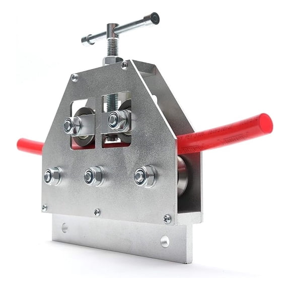 PEX Pipe Straightener Tool - 3/16 to 1 Inch Tubing - Table Top Adjustable Fuel Line Clamp - Maxline Compatible - 6061 Aluminum & Steel