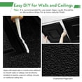 thumbnail image 3 of Drop Ceiling Tile 2ft x 2ft, Ceiling Panel High-Grade PVC Coverings 24 x 24in Textured Popcorn Black- 12 Pack Cover 48 Sq. Ft, 3 of 16