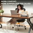 thumbnail image 3 of Adjustable Ottoman Pouf, 4 Height Position & 60 Degree Tilt Angle Adjustment Footrest Ottomans Footrest Foot Stools Pouffe Footstool for Under Desk for Living Room Home(Beige), 3 of 6