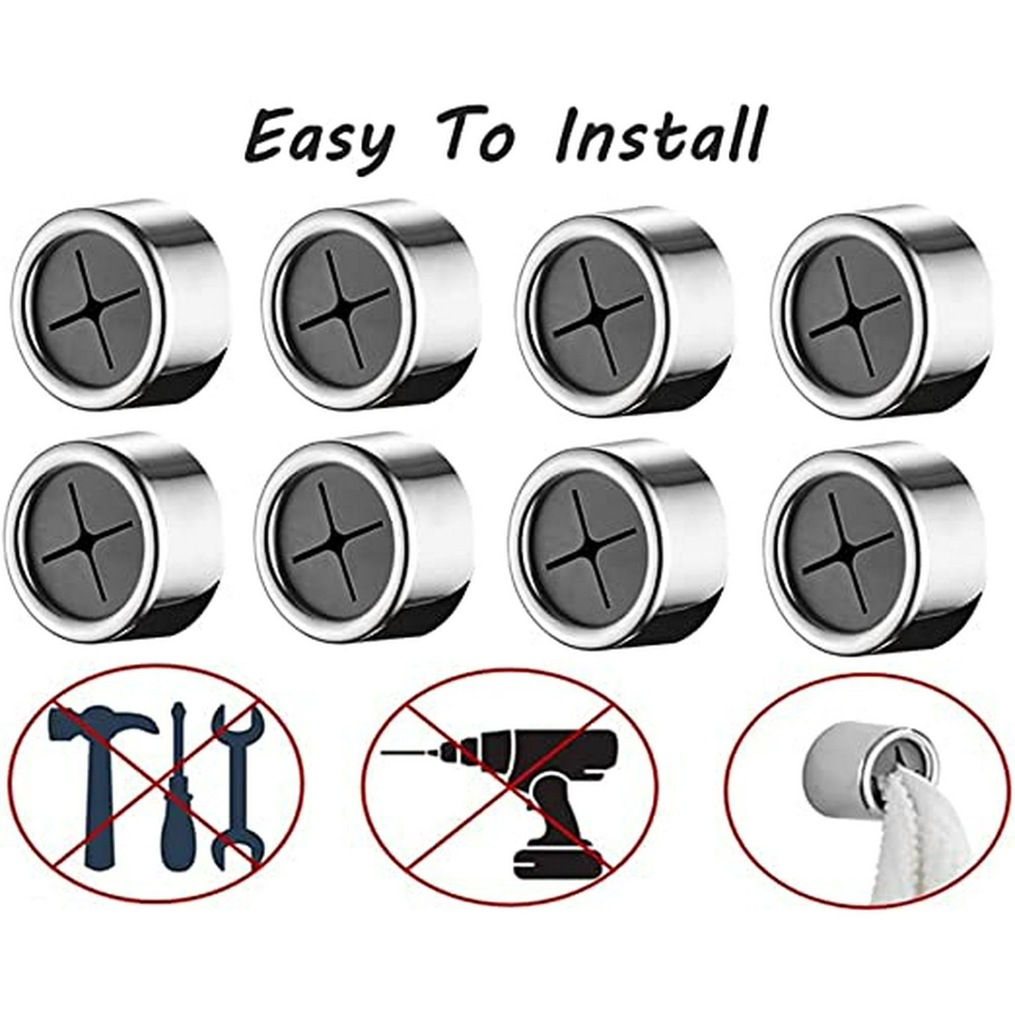 Set of 8 Self Adhesive Tea Towel Holders Round Suction Cup Tea Towel Holder Tea Towel Clip Adhesive Tea Towel Hook Without Drilling Round Towel Hook for Bathroom Kitchen and House Walmart