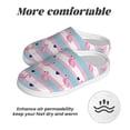 thumbnail image 6 of Daiia Flamingo1 Print Women’s Fuzzy Slippers Memory Foam Lightweight House Shoes Cozy Loafer Flannel House Shoes-37/38, 6 of 7