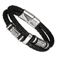 thumbnail image 1 of Pulsera Piel Para Hombre De Cuero Con Hebilla Magnética Xtellar negro, 1 of 4