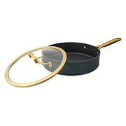 Thyme & Table 12-Piece Non-Stick Supreme Collection Cookware Set, Pots and Pans Set - Atlantic Blue