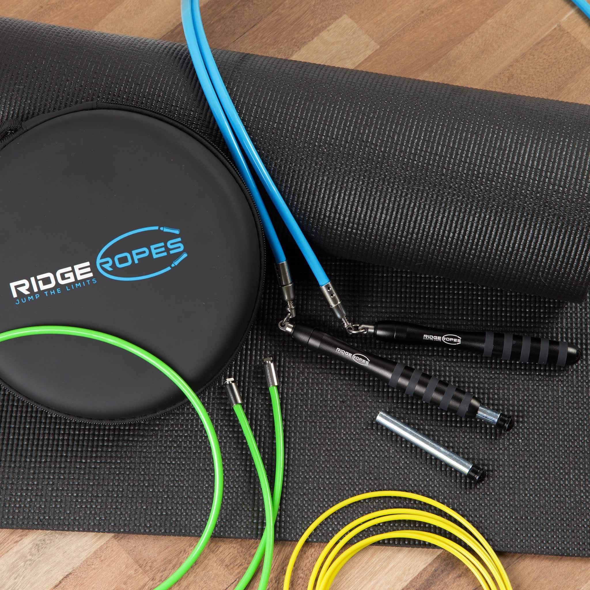 Fit Pro Series Weighted Jump Rope Set - Medium (Users 5'5" - 5'8" ft) for Fitness Exercise Workout