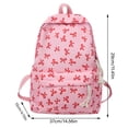 thumbnail image 2 of Stylish Bow Backpack Cute Preppy Daypack for Teenage Girls Functional College Bookbag Lightweight Travel Companion, 2 of 3