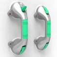 thumbnail image 2 of SAFETY+BEAUTY 12in Suction Bath Grab Bar with Indicators, Balance Assist Bathroom Shower Handle (Silver/Green, Pack of 2), 2 of 7