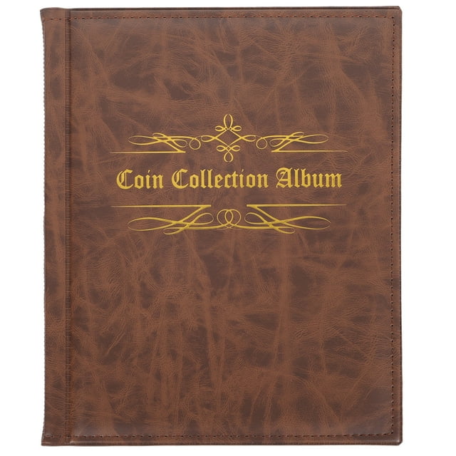 Miangastore Silver Dollars Collection Album Silver Plastic 1Pcs 10.41x8.25x0.39in