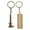 Golden, variant on MRLESS 2pcs Mini Vernier Caliper Keychain For Precise Measurements Cute Backpack Keychain For Schoolbags Travel Handy Stylish Keyring Tool