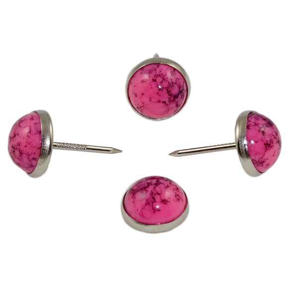 Decotacks 7/16 Pouces Design Marbre Clous de Revêtement pour Canapé, 25 Pcs/paquet DWM (Rose Français)