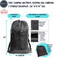 thumbnail image 3 of Tent Bag. For Inflatable Mattress, Flip, Bleacher, Booster Seat, Dog Bed, Moving 24”x14” BLACK, 3 of 9