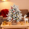 thumbnail image 3 of Simulated Falling Snow Flocking Christmas Tree, 3 of 11