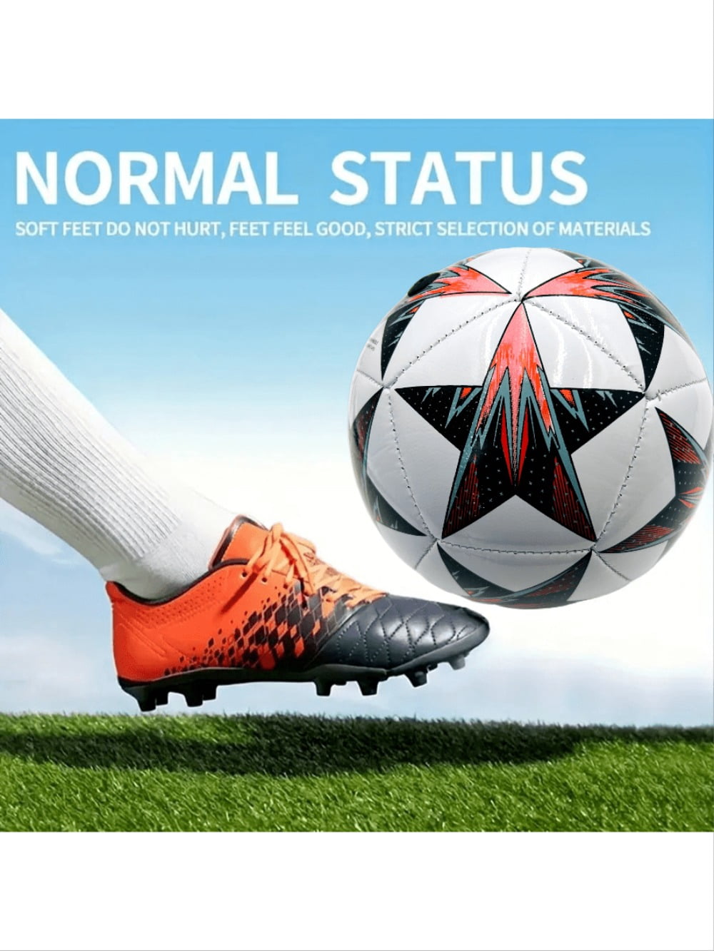 Size 2 Star Design Soccer Ball, White/Green, 1 Pack