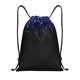 thumbnail image 1 of Fotbe Black Blue Glitter Sparkles Bolsa Mochila con Cordón Estampada, Bolsa de Gimnasio Deportiva, Bolsa Cinch, Bolsa con Cordón para Hombres y Mujeres-Small, 1 of 6