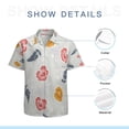 thumbnail image 7 of High Quality Hawaiian Shirts for Men Short Sleeve Aloha Beach Shirt Floral Summer Casual Button Down Shirts Blouses DJRO4K, 7 of 7