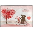 thumbnail image 4 of Dreamtimes Valentine Love Tree Non-Slip Area Rug 72"x48", Lover Bike Soft Non Slip Washable Floor Mats for Indoor Front Porch,Living Room, Bedroom,Kitchen, 4 of 5