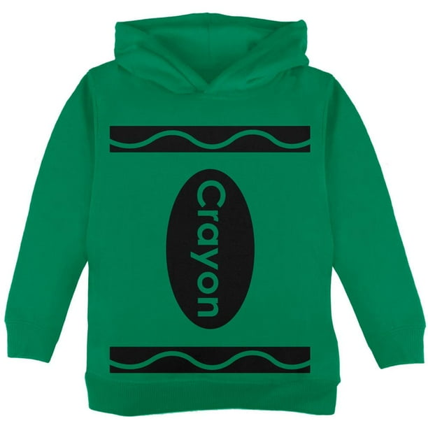 Crayon Costume Green Toddler Hoodie 2T
