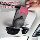 thumbnail image 3 of Soporte Para Anteojos De Coche, Clip Para Anteojos, Colgador De Anteojos De Cuero, Clip Para Tarjeta De Boleto, Montaje De Anteojos, Accesorios Para Visera De Coche, Negro Muyoka Hogar, 3 of 7