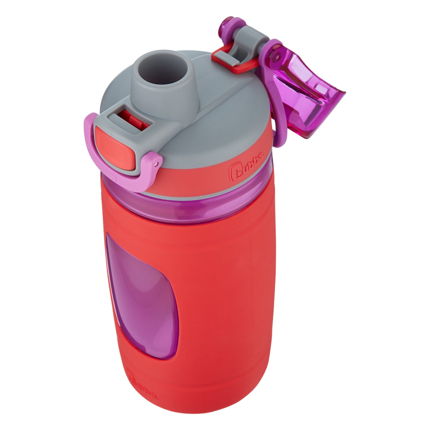 bubba Leak Proof Flo Silicone Kids Water Bottle, 16 oz., Refresh Coral