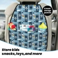 thumbnail image 5 of Naloa Airplanes and Aviation Signs 2Pcs Anti-Kick Back Seat Cover Kick Mat, Car Seat Protector with 3 Storage Pockets, 5 of 8