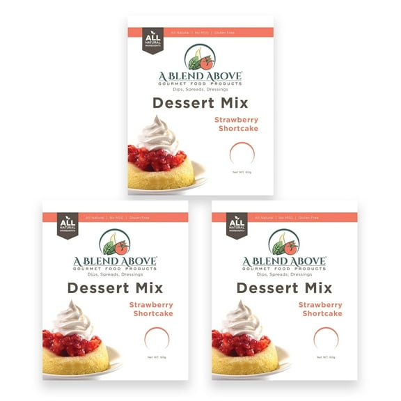 A Blend Above Strawberry Shortcake No-Bake Dessert Mix, 3 Pack, Gluten-Free