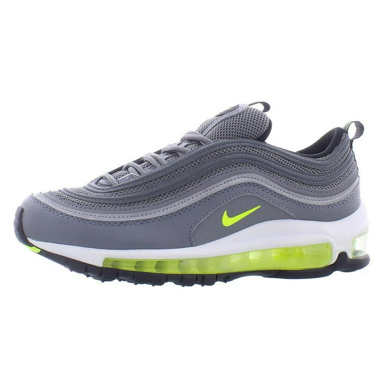 Nike Air Max 97 Boys Shoes Size 5, Color: Smoke Grey/Volt-White
