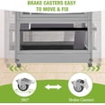 thumbnail image 3 of Aivituvin Large Chinchilla Cage, 4 Levels Ferret Cage  Large Critter Nation Hutch with Chew-Proof Aluminium Edge & PVC Layer, Brake Wheels Moveable, 3 of 6
