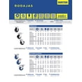 thumbnail image 2 of Rodaja Rueda Fija Goma Elastica 5 In Industrial Carga Surtek SURTEK RGO12F, 2 of 2