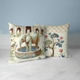 thumbnail image 4 of Elephant Throw Pillow in Beige 20 x 20 with removable cover, 4 of 5