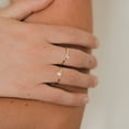 thumbnail image 2 of Moon Dangle CZ Stone Gold Ring, 2 of 4