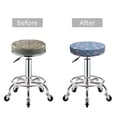 thumbnail image 3 of Small Colorful Fish Round Bar Stool Seat Covers, Elastic Round Chair Cover Stool Seat Slipcover Bar Stool Cushions Round Pad for 12-14 inch, 3 of 5