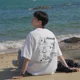 thumbnail image 2 of Camisetas de manga corta con estampado gráfico de verano para hombre, camiseta de algodón de gran tamaño con cuello redondo, camiseta de moda de calle, ropa Y2K, 2 of 5