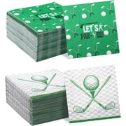 200 Pcs Golf Napkins Bulk, Sports Themed Party Supplies, Disposable Paper Golf Dinner Guest Hand Napkins for Birthday Party Favors Decorations