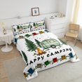 thumbnail image 4 of Erosebridal Literie Camping Heureux Ensemble de Couette Simple, Couette RV Camper, Décor de Camp Dessin Animé, Réversible 2 Pcs, 4 of 7