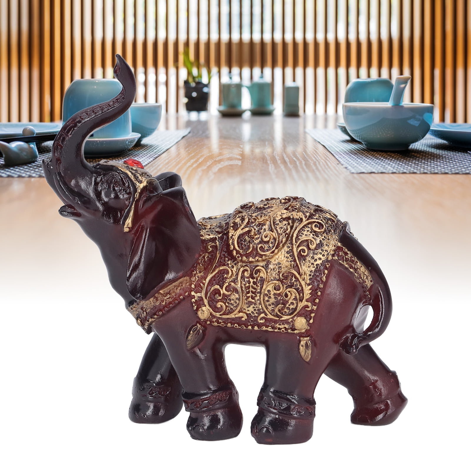 Ymiko Elephant Gifts,Elephant Figurines Durable Resin Delicate Texture