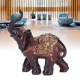 thumbnail image 4 of Elephant Decor, Elephant Figurines Widely Applicable Exquisite Durable  Luck  For Bedroom For Desk For Office, 4 of 8