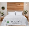 thumbnail image 7 of RUVANTI 100% Organic Cotton Sheets - California king Sheet Sets - 4 Piece Percale Weave Bedding, Crisp, Cooling, Breathable, Soft & Durable, 16" Deep Pocket, Hotel Quality Sábanas - Construction Line, 7 of 7