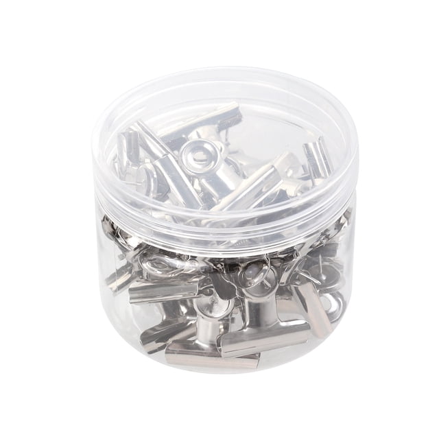 WEAVILUX 30Ud Clip Ajustable De Material Metálico Plata Para Sostener Documentos