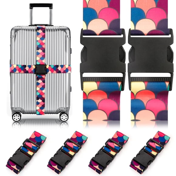 Correas Ajustables Para Equipaje Gutsdoor Para Maletas, Cinturón Para Maleta De Viaje, Paquete De 4