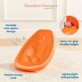 thumbnail image 4 of ECR4Kids Plastic Leaf Scoop Floor Rocker Seat, Classroom Furniture, Orange, 6-Piece, 4 of 9