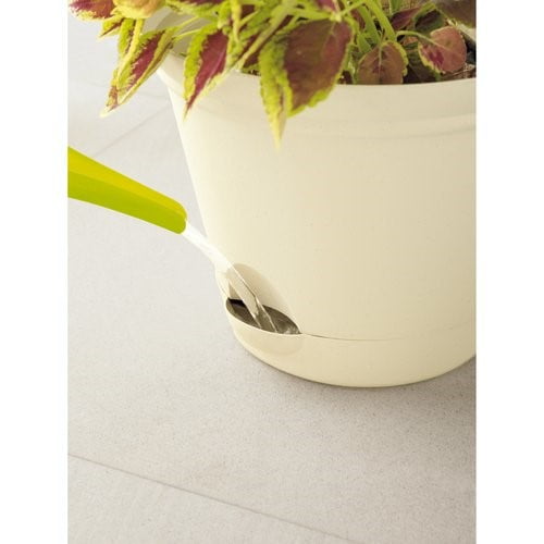 Misco Home and Gardens 13.9" Ivory Self-Watering Flare Planter by Missry Associates