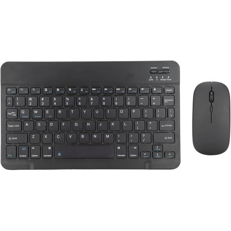 Wireless Keyboard and Mouse, Bluetooth PC Keyboard Mouse Ultra Thin ...